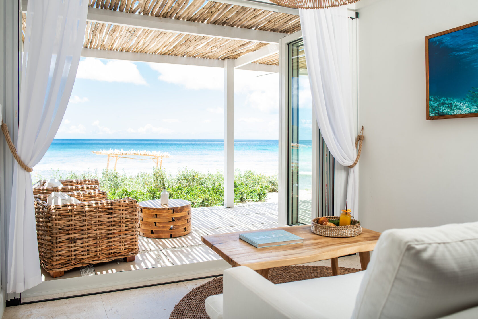 Beachside covered porch