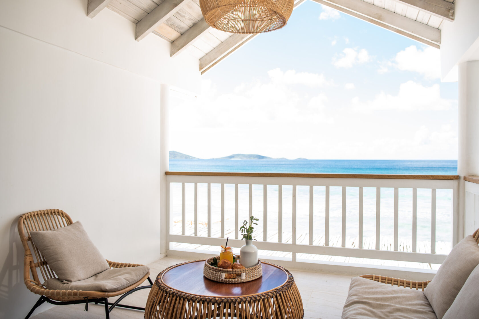 Ocean view from covered deck