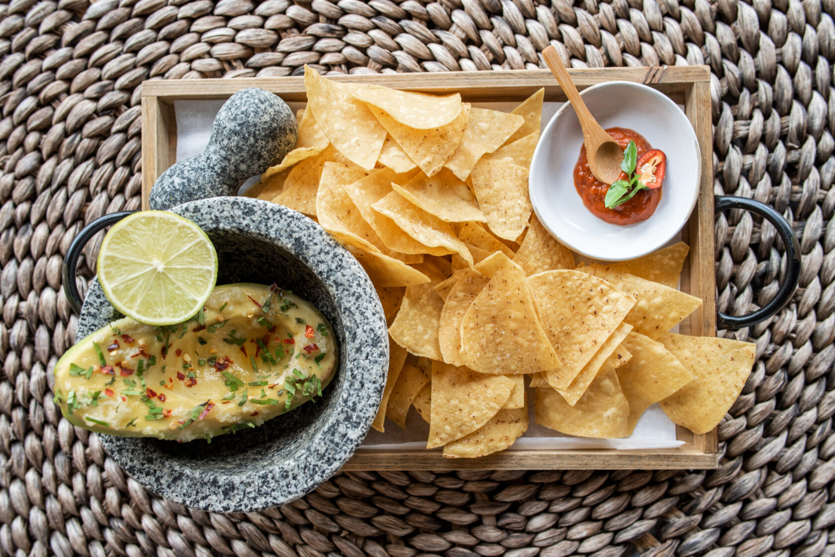 Chips and guacamole