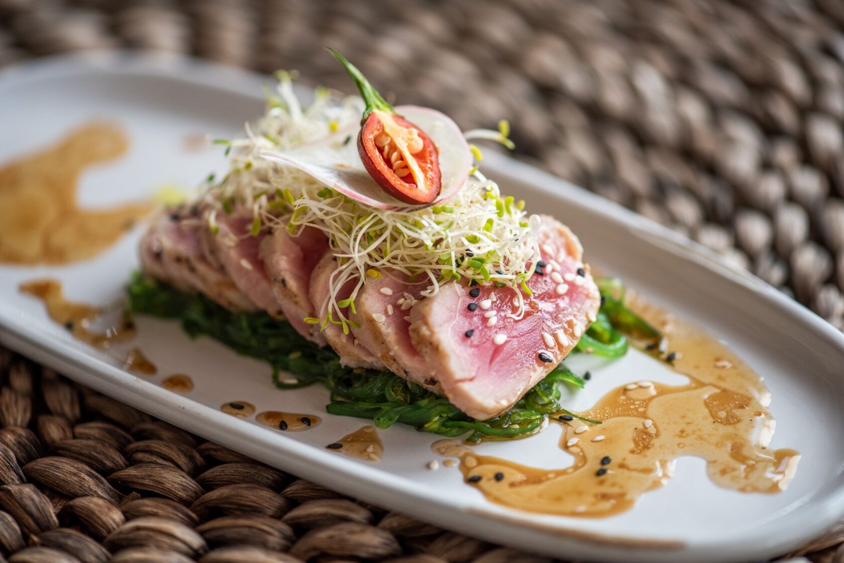 Tasty fish entree