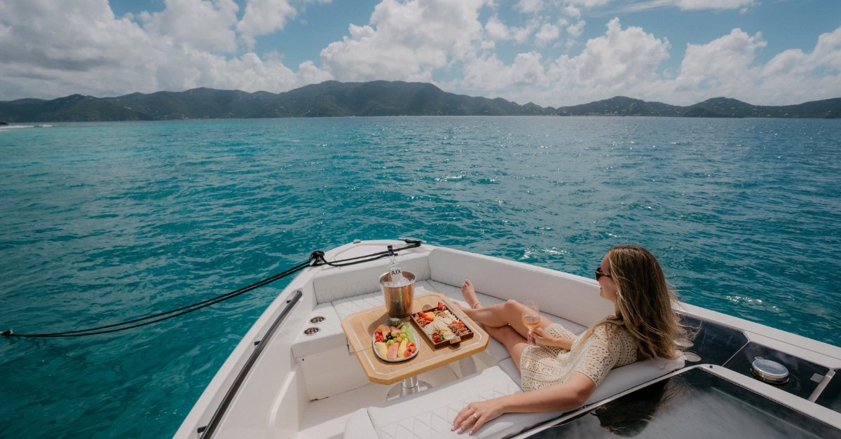 sunset ocean cruise in the British virgin islands